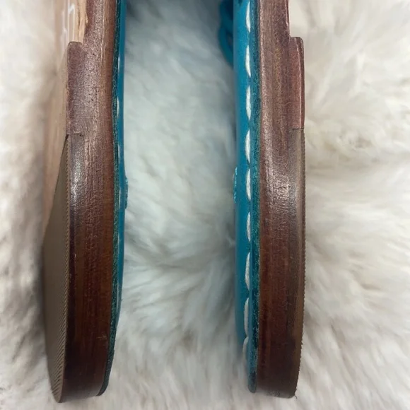 Bernardo Mosaic Leather Flat Sandal 7M - Picture 10 of 10